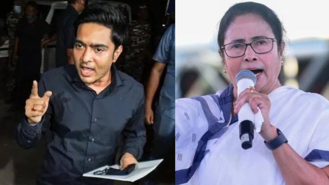 CM Mamata Banerjee and her Nephw Abhishek Banerjee lashed out on BJP over stopping Abhishek Banerjee’s wife on Airport